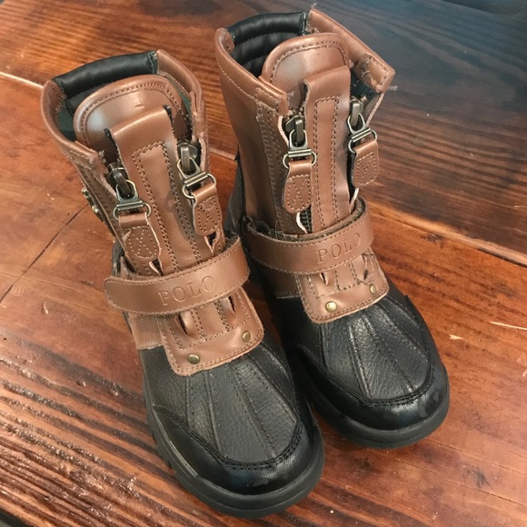 polo boots with two zippers